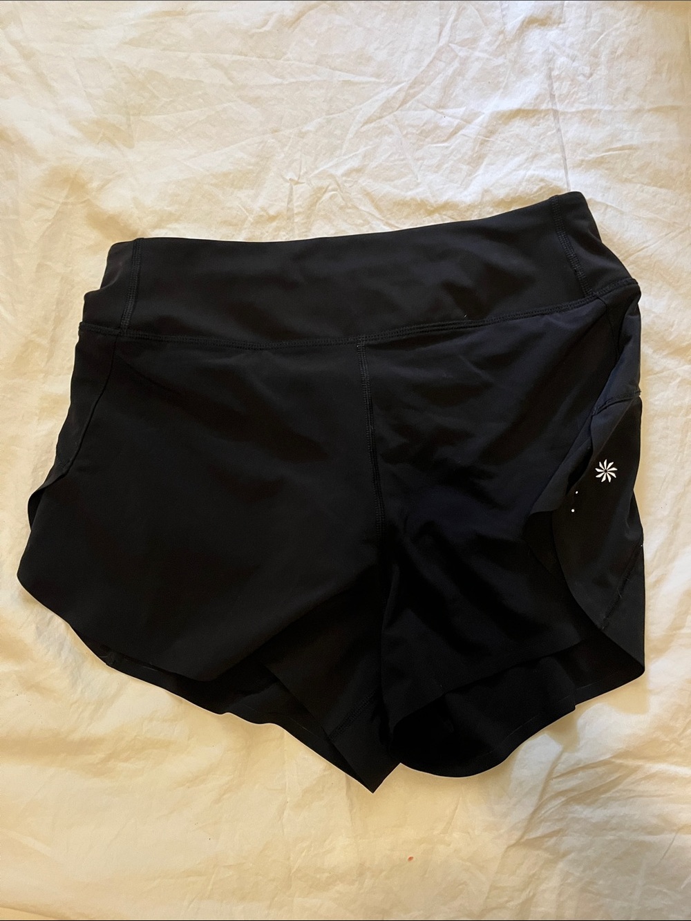 Athleta Black Women's High Rise Run Shorts with 2.5” inseam - XS